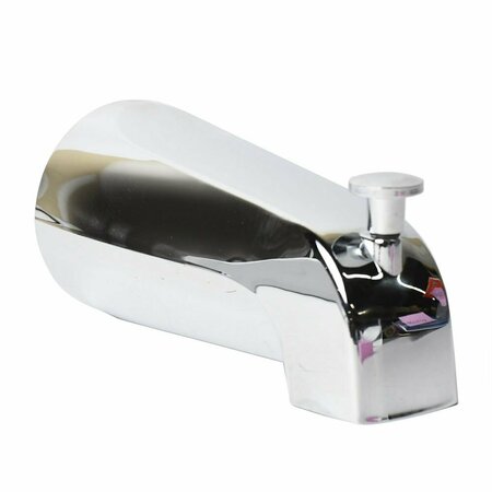 THRIFCO PLUMBING Universal Front Div Tub Spout, Chrome 4401408